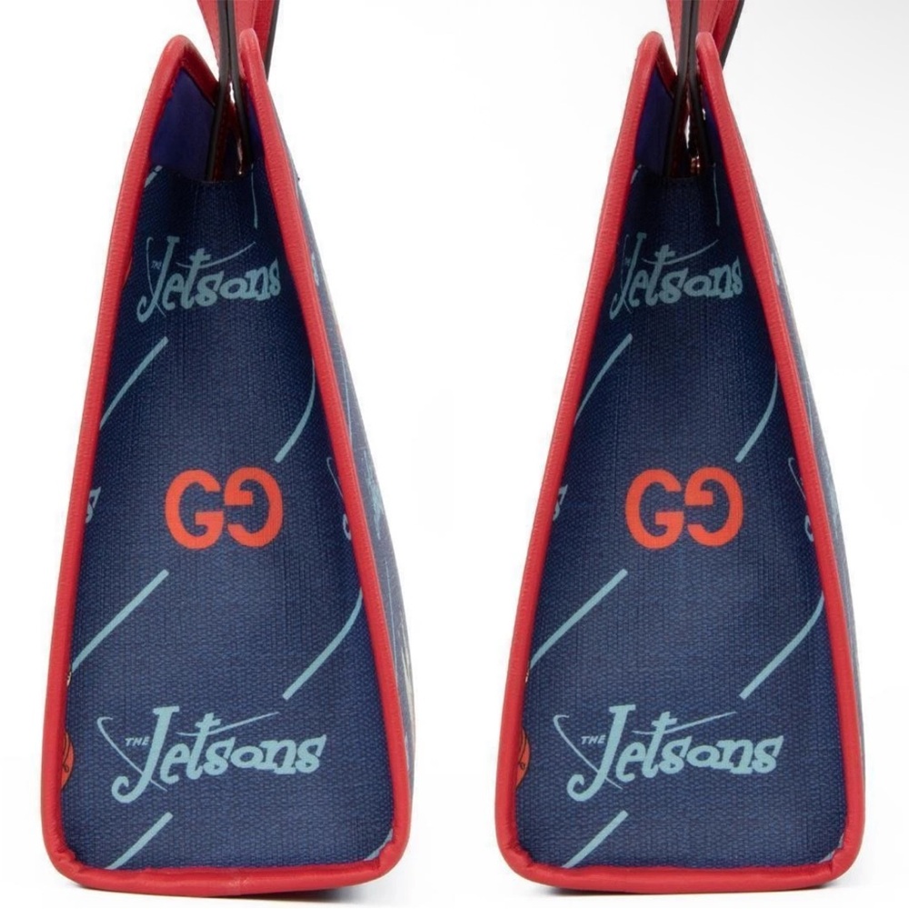 Gucci Red and Blue Jetsons Print Briefcase - Picture 3 of 16